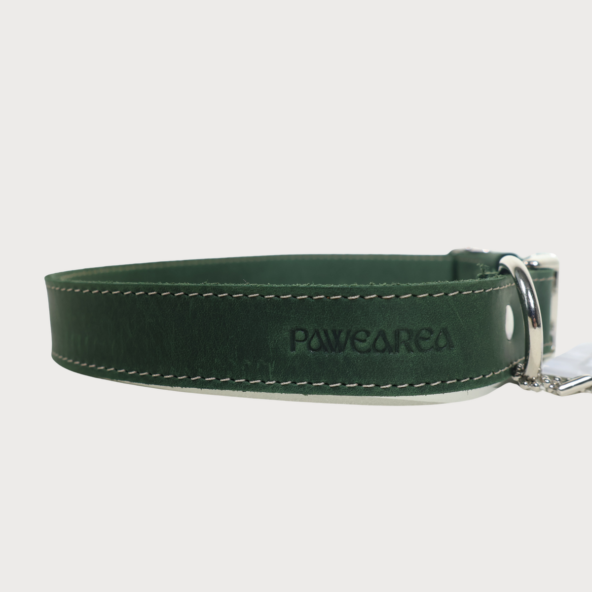 Pawearea Hundehalsband aus Leder – Echtes Vollnarbenleder, handgefertigt in Europa, 5 Farben, verstellbar