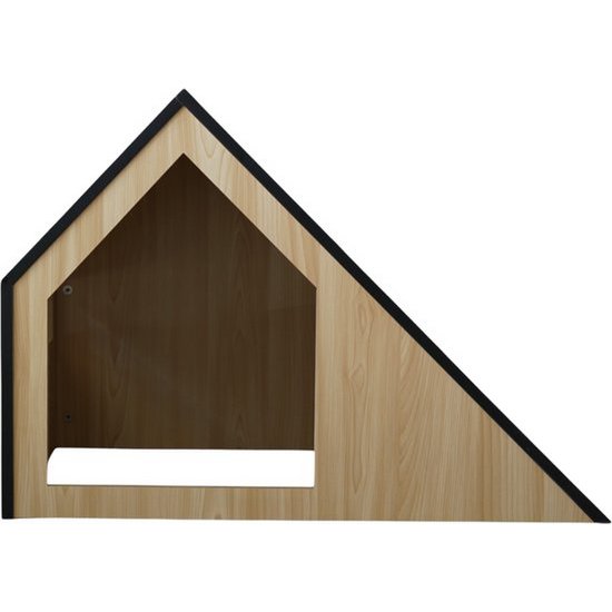 Studio Animaux Katzenhaus | Holz | schwarz | 75 x 50 x 53 cm