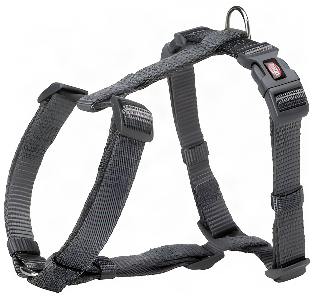 Trixie Hundegeschirr Premium H-Body Grau
