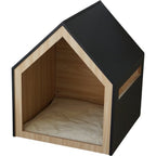 Haustierhaus | Holz | schwarz | 58 x 58 x 65 cm