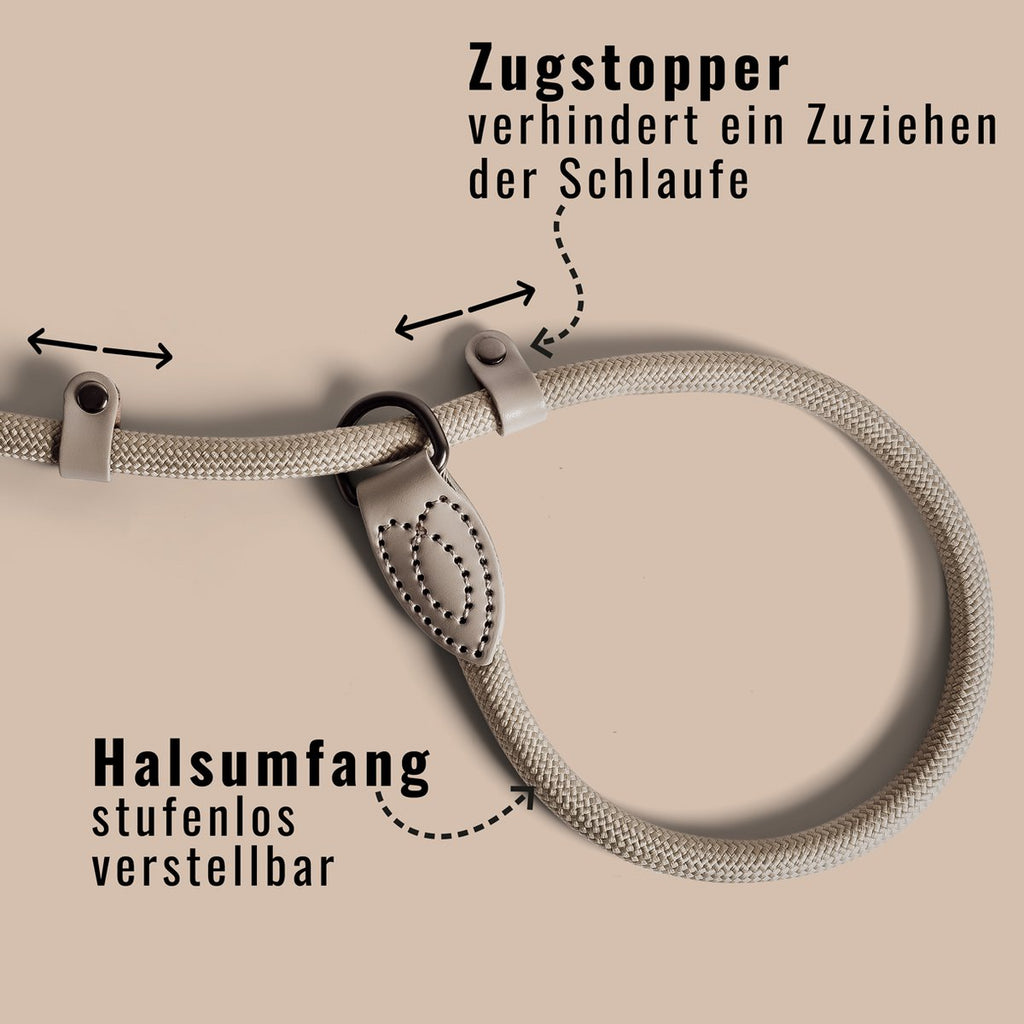 ne&no® retrieverlijn - touwlijn met geïntegreerde halsband