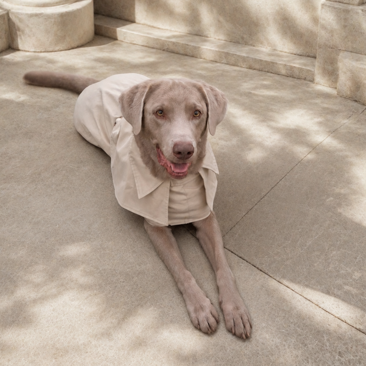 MoonRise Queline Dog Trench Coat – Waterproof, 100% Cotton