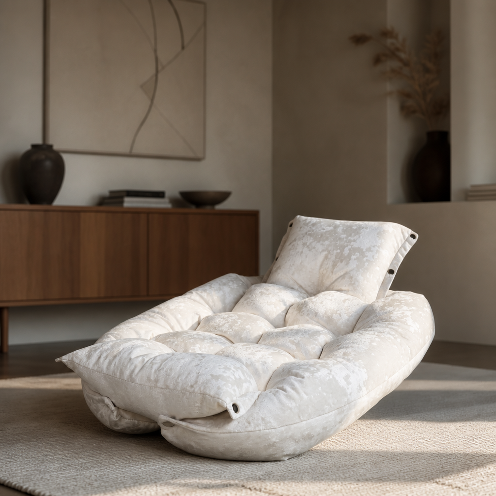 Pawearea MALIBU Verwandelbares Luxus-Hundebett – Marmorsamt, 2-in-1-Designer-Haustiermöbel, handgefertigt in Europa