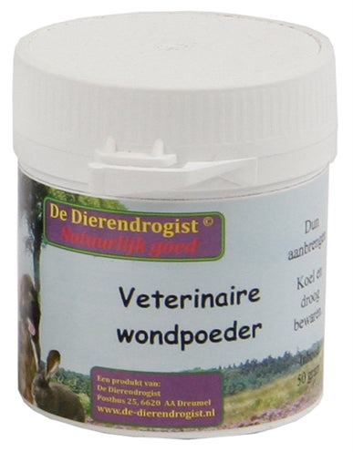 Dierendrogist Veterinärmedizinisches Wundpulver Hund/Katze 50 Gr