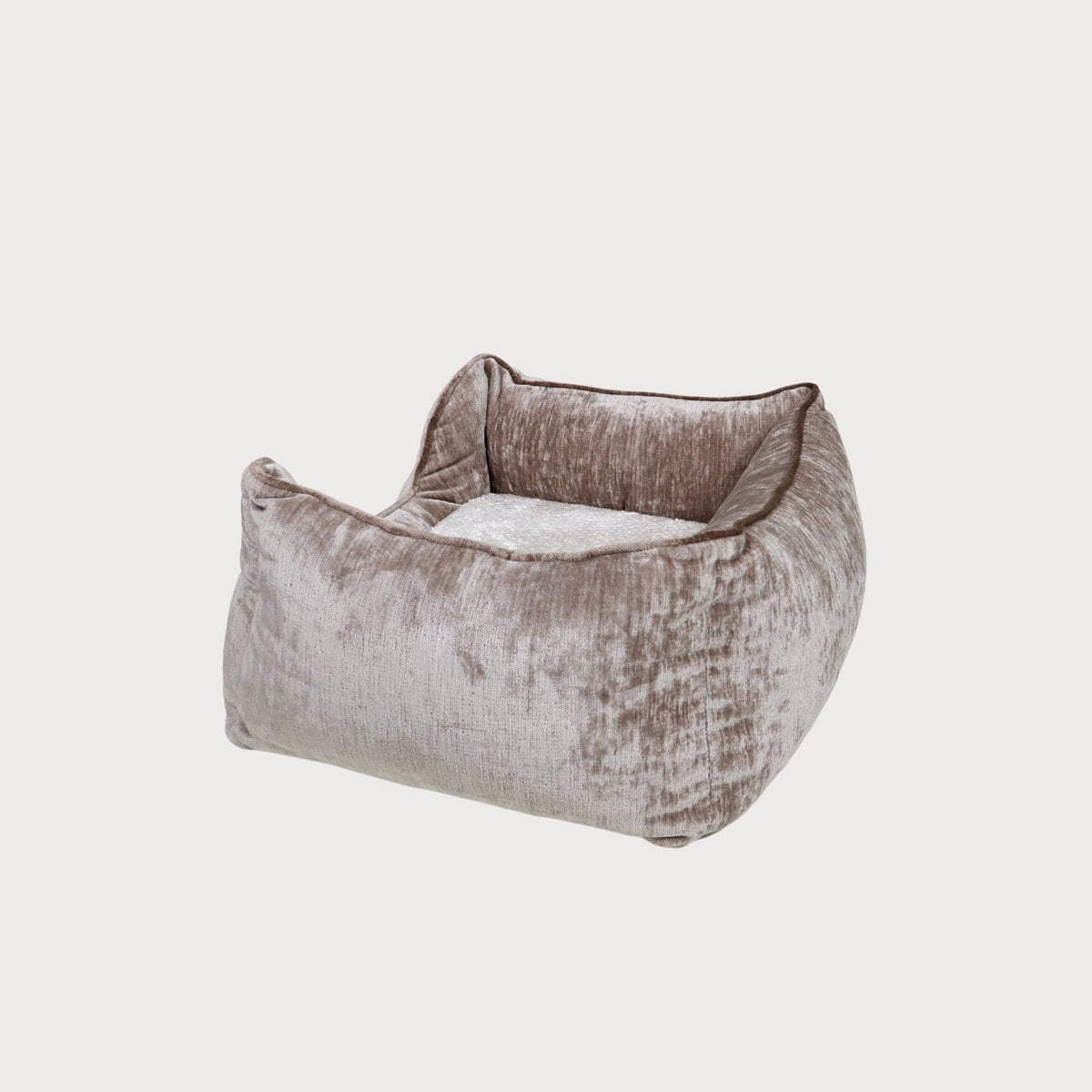 Pawearea Phoebe Luxus-Hundebett – Premium-Samt, handgefertigt in Europa, moderner Designer-Stil