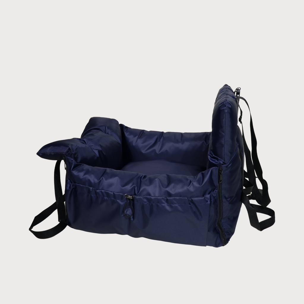 Pawearea Georges 3-in-1 luxe reisbed en transportbox voor huisdieren – handgemaakt in Europa, verandert in een bed