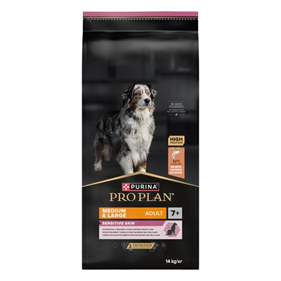 Pro Plan Hund Erwachsen Mittel / Gross 7+ Empfindliche Haut 14 Kg