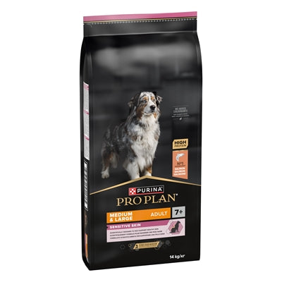 Pro Plan Hund Erwachsen Mittel / Gross 7+ Empfindliche Haut 14 Kg