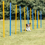Trixie Hund Aktivität Agilität Slalom Sticks Blau / Orange 115X3 Cm 12 St