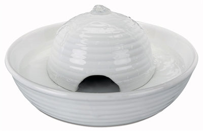 Trixie Vital Flow Mini Keramik Trinkbrunnen Weiss 800 Ml