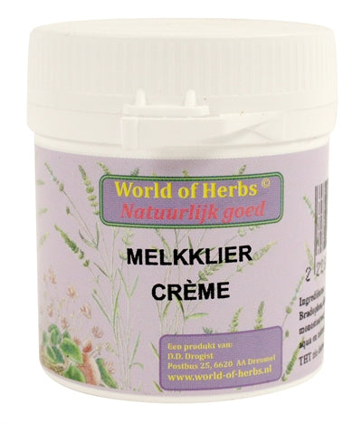 World Of Herbs Phytotherapie Creme Für Die Brustdrüse 50 Gr