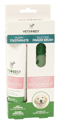 Vets Best Welpenzahnpasta Mit Fingerpinsel-Set