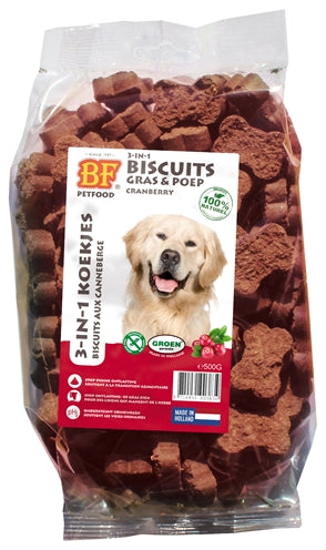 Bf Petfood 3 In 1 Hundekekse Mit Cranberry 500 Gr