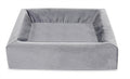 Bia Bett Royal Samtbezug Für Hundekorb Grau Wia-50 60X50X12 Cm