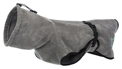 Trixie Bademantel Hund Frottee Grau