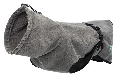 Trixie Bademantel Hund Frottee Grau