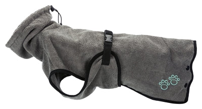 Trixie Bademantel Hund Frottee Grau