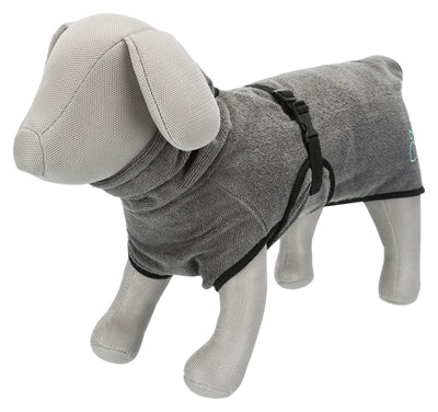 Trixie Bademantel Hund Frottee Grau