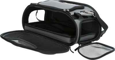 Trixie Hundeflugzeug Tasche Flügel Grau/Schwarz 46X28X23 Cm