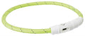 Trixie Leuchthalsband Hund Blitz Usb Tpu / Nylon Grün
