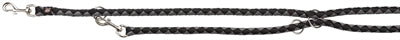 Trixie Hundeleine Cavo Verstellbar Schwarz/Grau