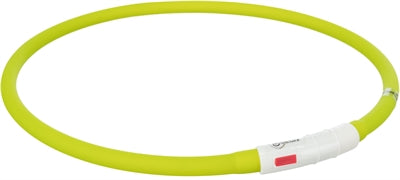 Trixie Leuchthalsband Hund Usb Silikon Wiederaufladbar Grün 70X1 Cm