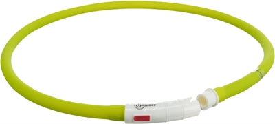 Trixie Leuchthalsband Hund Usb Silikon Wiederaufladbar Grün 70X1 Cm