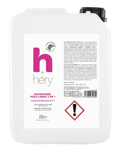 Hery H By Hery Shampoo Hund Für Langes Haar 5 Ltr