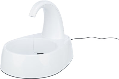 Trixie Trinkbrunnen Gebogener Strahl Kunststoff Weiss 25X35X24,5 Cm 2,6 Ltr.