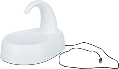 Trixie Trinkbrunnen Gebogener Strahl Kunststoff Weiss 25X35X24,5 Cm 2,6 Ltr.