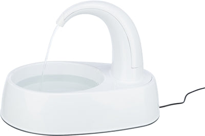 Trixie Trinkbrunnen Gebogener Strahl Kunststoff Weiss 25X35X24,5 Cm 2,6 Ltr.