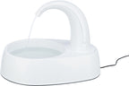 Trixie Trinkbrunnen Gebogener Strahl Kunststoff Weiss 25X35X24,5 Cm 2,6 Ltr.