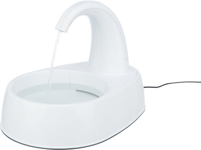 Trixie Trinkbrunnen Gebogener Strahl Kunststoff Weiss 25X35X24,5 Cm 2,6 Ltr.