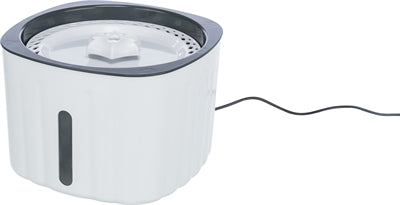 Trixie Trinkbrunnen Blume Kunststoff Weiss/Grau 18,5X18,5X13 Cm 2 Ltr.