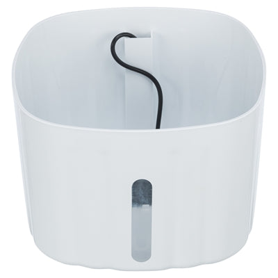 Trixie Trinkbrunnen Blume Kunststoff Weiss/Grau 18,5X18,5X13 Cm 2 Ltr.