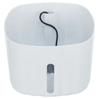 Trixie Trinkbrunnen Blume Kunststoff Weiss/Grau 18,5X18,5X13 Cm 2 Ltr.