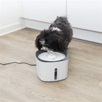 Trixie Trinkbrunnen Blume Kunststoff Weiss/Grau 18,5X18,5X13 Cm 2 Ltr.