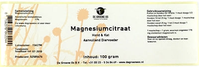 De Groene Os Hund/Katze 100 Gr