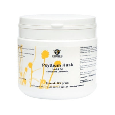 De Groene Os Psyllium Husk Hund/Katze 125 Gr