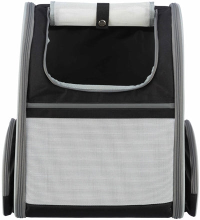 Trixie Dog Rucksack Chloe Hellgrau/Schwarz 39X27X43 Cm