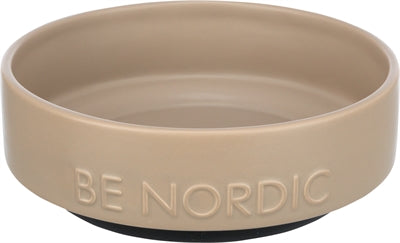 Trixie Be Nordic Futterschale Hund Keramik / Gummi Taupe 16 Cm 2 St