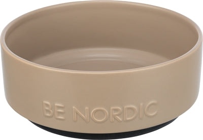 Trixie Be Nordic Futterschale Hund Keramik/ Gummi Taupe 18 Cm