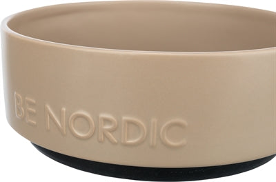 Trixie Be Nordic Futterschale Hund Keramik/ Gummi Taupe 18 Cm