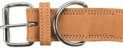 Trixie Rustikal Spitze Leder Halsband Hund Herzschlag Braun 34-40X3 Cm