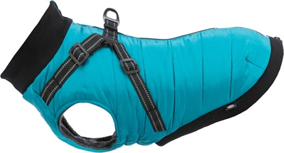 Trixie Hundemantel Pontis Mit Geschirr Aqua 45 Cm