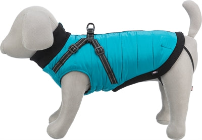 Trixie Hundemantel Pontis Mit Geschirr Aqua 45 Cm