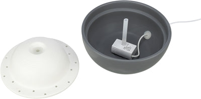Trixie Vital Dome Trinkbrunnen Keramik Grau/Weiss 1,5 Ltr 20X10X20 Cm