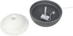 Trixie Vital Dome Trinkbrunnen Keramik Grau/Weiss 1,5 Ltr 20X10X20 Cm