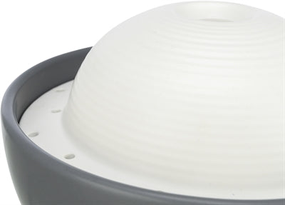 Trixie Vital Dome Trinkbrunnen Keramik Grau/Weiss 1,5 Ltr 20X10X20 Cm