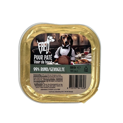Freds Eimer Hund Rindfleisch/Geflügel Pur 9X300 Gr